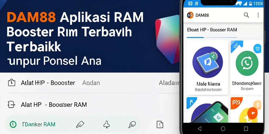 Antarmuka DAM88 menampilkan fungsi pembersihan RAM dengan mudah dan cepat.