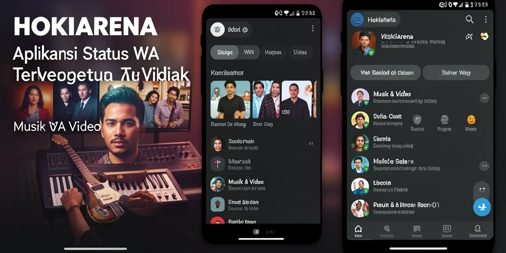 Antarmuka HOKIARENA menampilkan berbagai pilihan Status WA Video menarik.