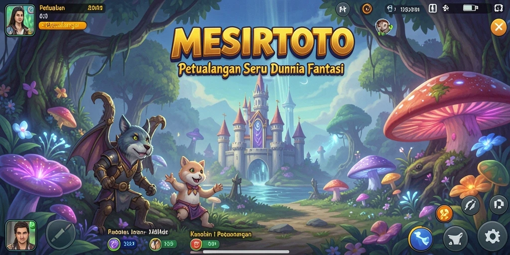 Antarmuka <strong>MESIRTOTO</strong> menampilkan dunia fantastis yang siap dijelajahi.