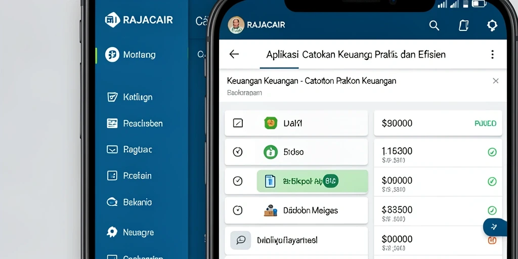 Tampilan antarmuka RAJACAIR yang modern dan user-friendly.