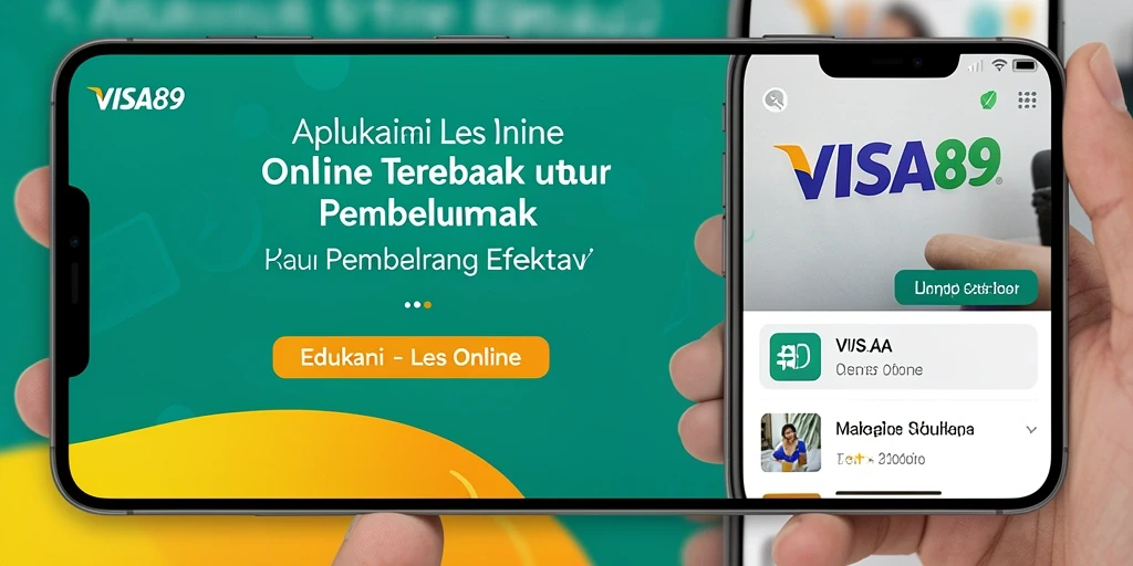 Tampilan antarmuka aplikas Les Online yang intuitif dan interaktif.